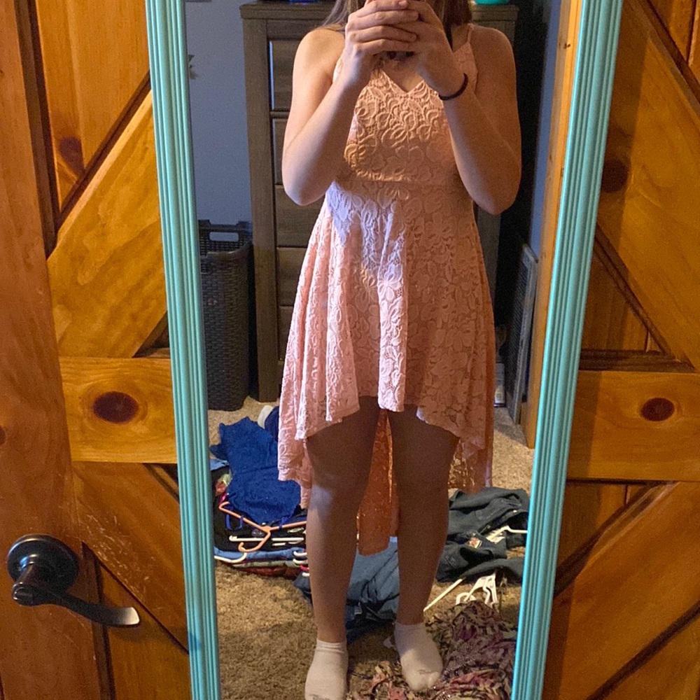 Pink prom dress